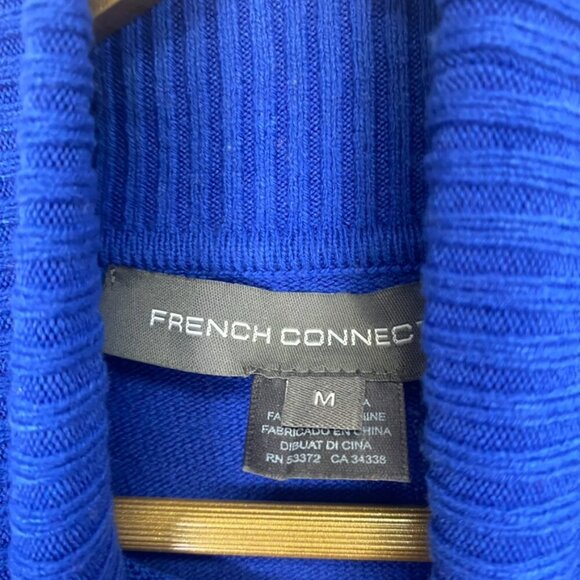 French Connection Blue Turtleneck Sweater - Picture 5 of 9